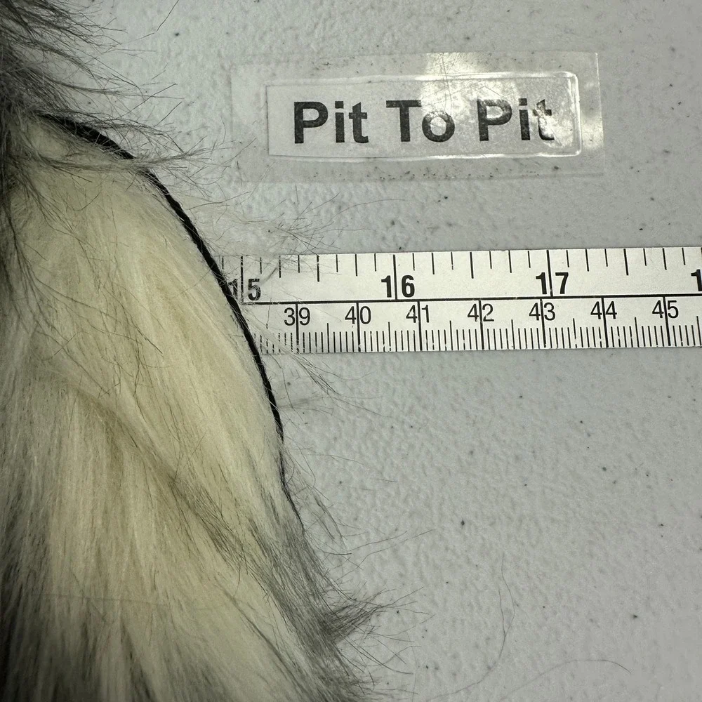 Womens Boho Shaggy Faux Fur Vest Size‎ XS Edgy Festival Eclectic Indie Alt Glam